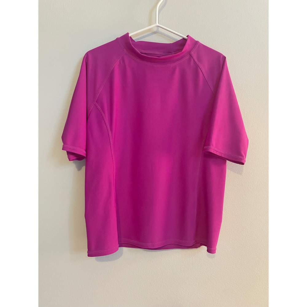 L.L.Bean UPF 50 Sun Shirt, Mock Collar Elbow-Length Rash-guard